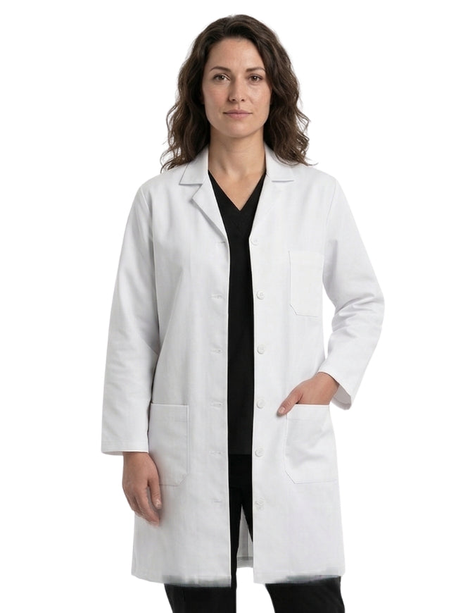 Labcoat HQ Women's White Button-Front Lab Coat