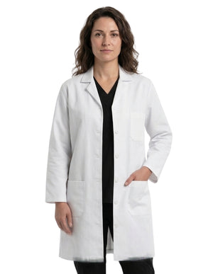 Labcoat HQ Women's White Button-Front Lab Coat