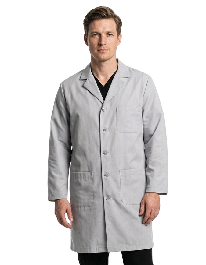 Labcoat HQ Men's Grey Lab Coat with Exterior Pocket