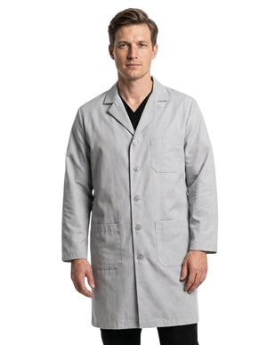 Labcoat HQ Men's Grey Lab Coat with Exterior Pocket