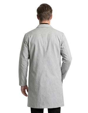 Labcoat HQ Men's Grey Lab Coat with Exterior Pocket