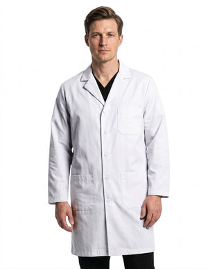 Labcoat HQ Men's Grey Lab Coat with Exterior Pocket
