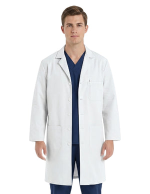 Labcoat HQ Men's White Lab Coat with Exterior Pocket