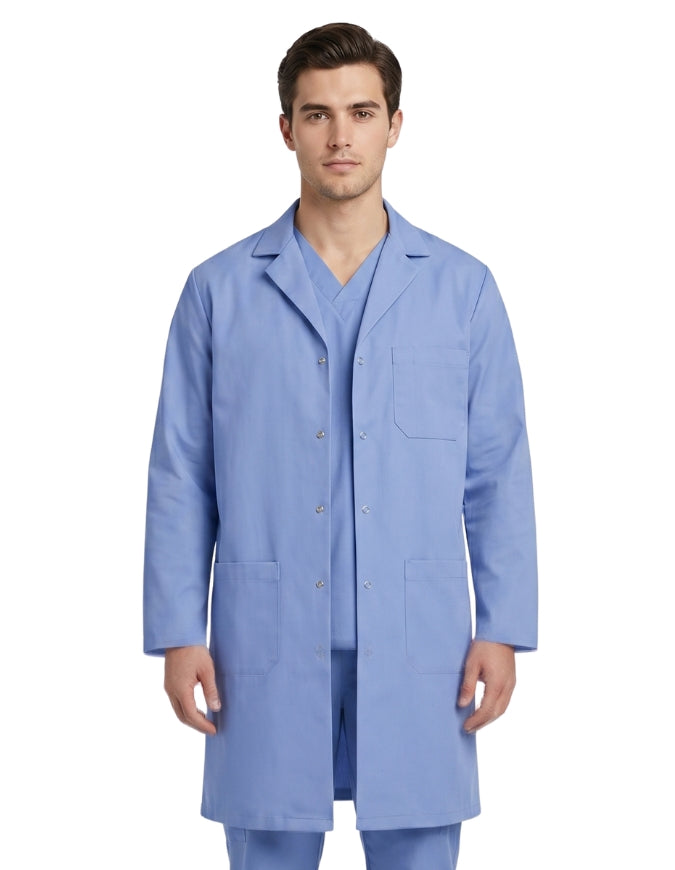 Labcoat HQ Men's Ceil Blue Lab Coat with Interior Pocket