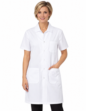 Labcoat HQ Unisex Short Sleeve Lab Coat with Interior Pocket