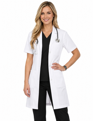 Labcoat HQ Women's 34½ Inch Short Sleeve Lab Coat