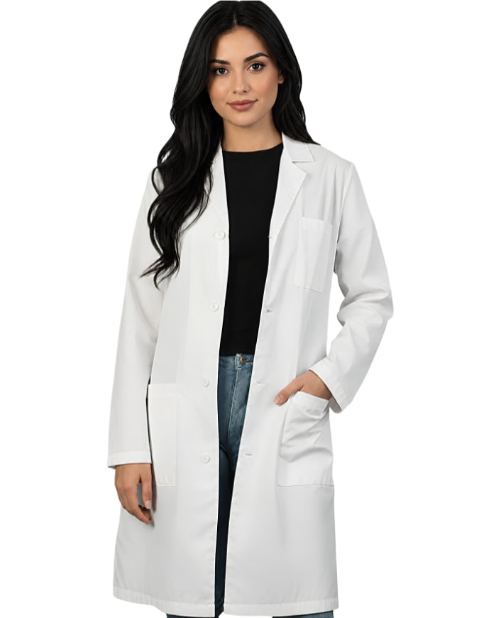 Labcoat HQ Unisex Classic Cotton Long White Lab Coat