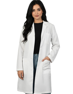 Labcoat HQ Unisex Classic Cotton Long White Lab Coat