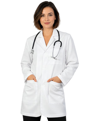 Labcoat HQ Unisex 31 Inches Cotton White Consultation Coat