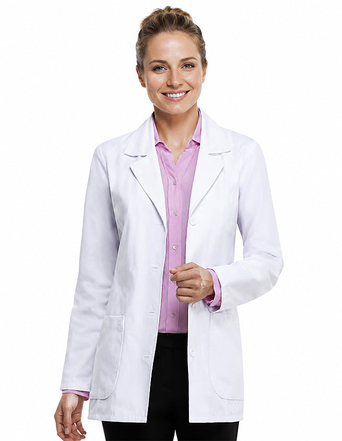 Labcoat HQ Women's 29 Inch Notched Collar Lab Coat