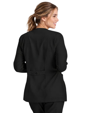 Labcoat HQ 4-Pocket Crewneck Snap-Front Scrub Jacket