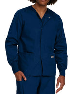 Landau ScrubZone Unisex Warm up Jacket - Navy Blue