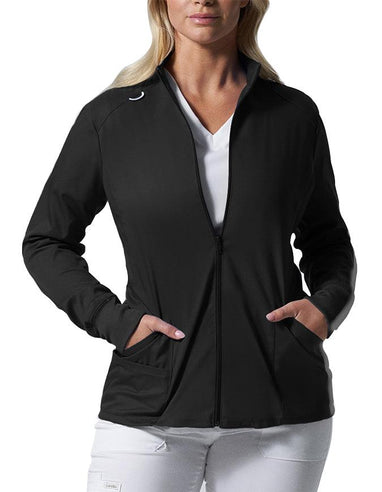 Shop Landau ProFlex LJ701 Women's Zip Front Mock Neck Scrub Jacket