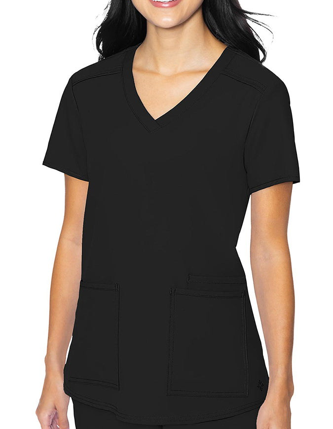 Med Couture Insight Women's 3-Pocket V-Neck Scrub Top