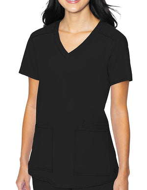 Med Couture Insight Women's 3-Pocket V-Neck Scrub Top