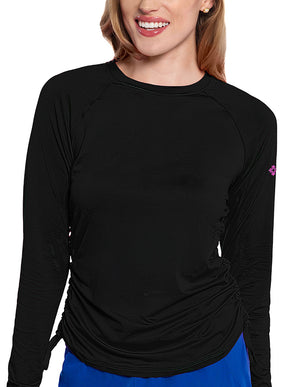 Med Couture AMP Women's Long Sleeve Ruched Underscrub