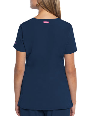 Med Couture Amp Women's 3-Pocket STRETCH V-Neck Scrub Top