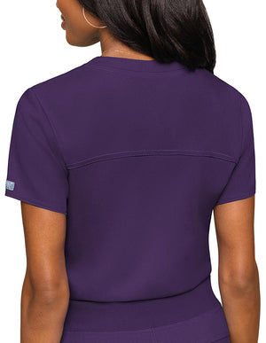 Med Couture Touch Women's 1-Pocket STRETCH V-Neck Scrub Top