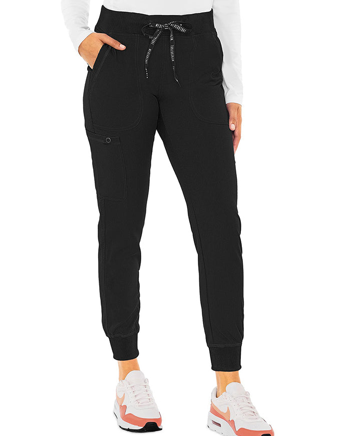 Med Couture Touch Women's 5-Pocket Cargo Yoga Jogger Scrub Pants