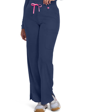 Med Couture Amp Women's 5-Pocket STRETCH High-Rise Cargo Scrub Pant