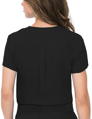 Med Couture Insight Women's 1-Pocket Tuck In V-Neck Scrub Top