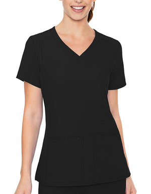 Med Couture Insight Women's 4-Pocket V-Neck Scrub Top