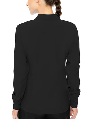 Med Couture Insight Women's 3-Pocket Zip Front Warm Up Scrub Jacket