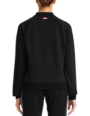 Med Couture Layers Women's 2-Pocket STRETCH Half Zip Scrub Jacket