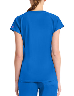 Med Couture Amp Knit Women's 3-Pocket STRETCH V-Neck Scrub Top