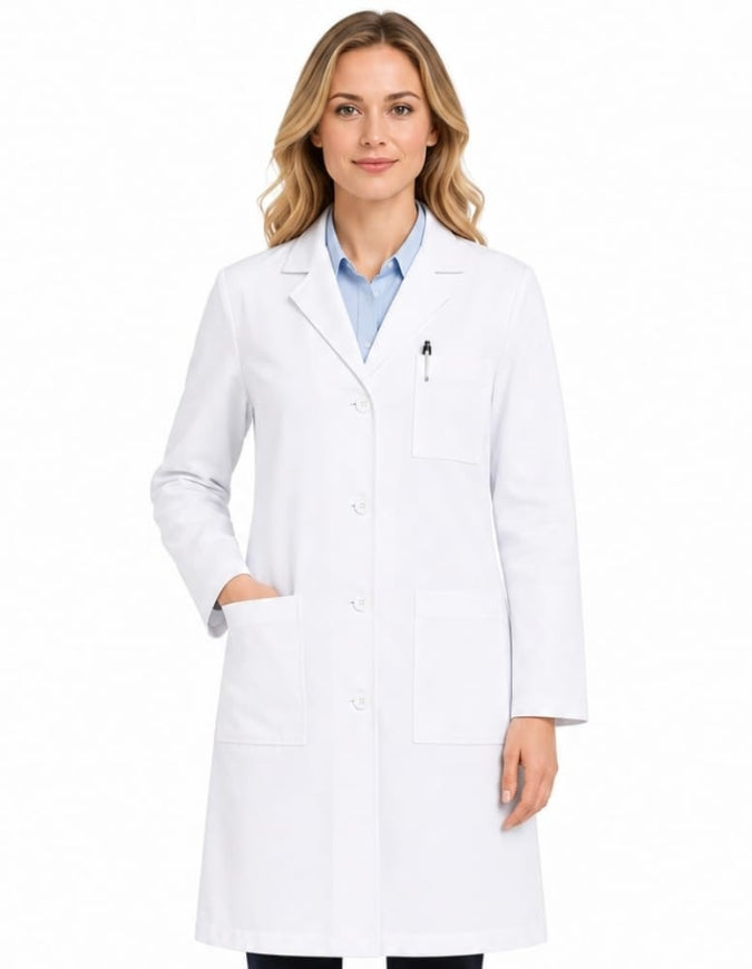 Panda Uniform Unisex 38 Inch White Lab Coat