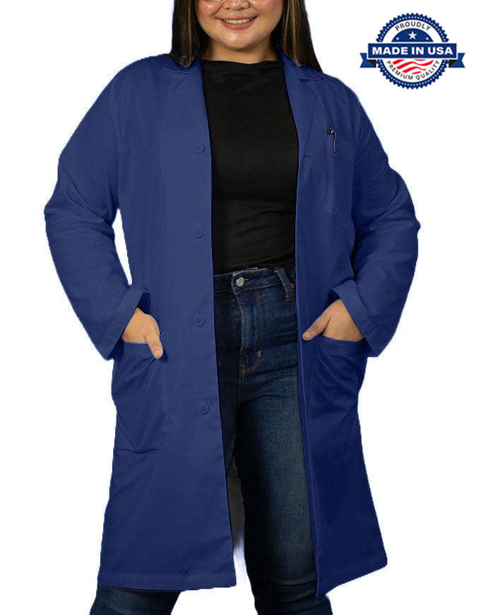 Panda Uniform Unisex 40 Inch Long Lab coat - Made In USA