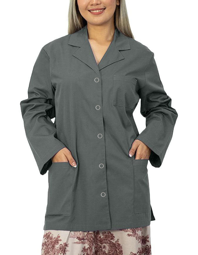 Panda Uniform Women's 32 Inch Snap Front Imported Lab coat