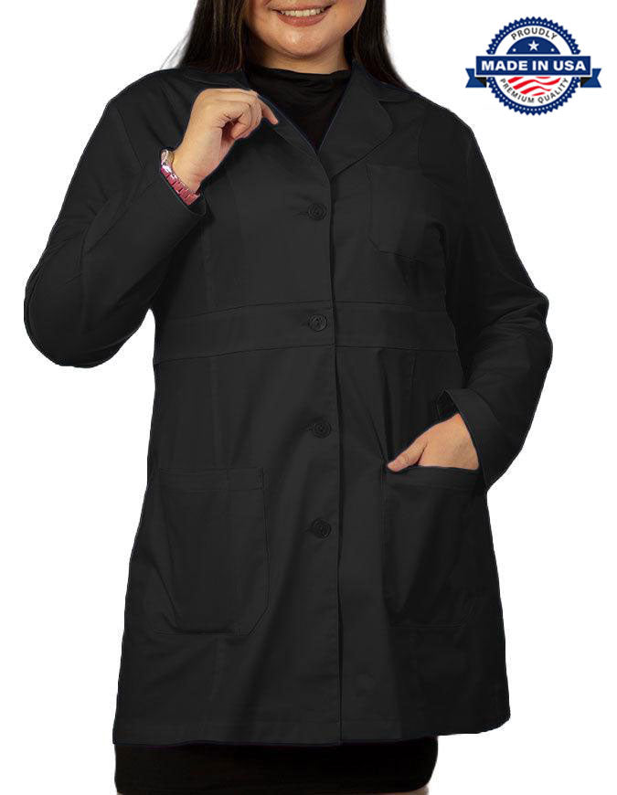Panda Uniform Women 34 Inch Medical Lab Coat - Made In USA