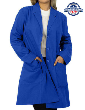 Panda Uniform Women 36 Inch Two Front Pockets Colored Lab Coat - Made In USA