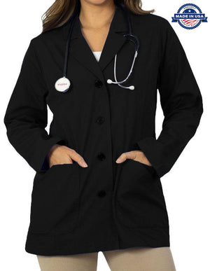 Panda Uniform Women's 29 Inch Short Lab Coat - Made In USA