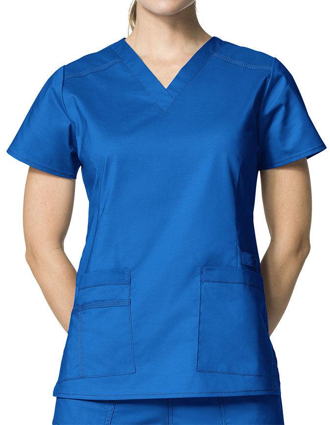 Shop WonderWink 27.25 Inch Women's V-Neck Nursing Scrub Top Shop WonderWink 27.25 Inch Women's V-Neck Nursing Scrub Top