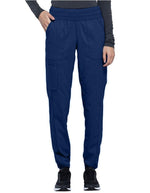 Cherokee Workwear Revolution Women's Natural Rise Tapered Leg Jogger Pant Navy