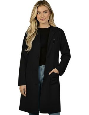 Free Embroidery HeedFit 40 Inch Unisex Classic Long White Lab Coat