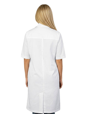 HeedFit 40 Inch Unisex Short Sleeve Long Lab Coat