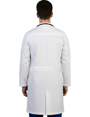 Free Embroidery HeedFit Unisex 37 Inches Three Pocket White Functional Lab Coat