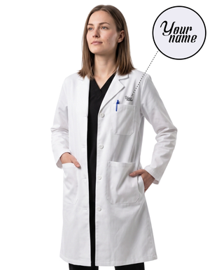 Free Embroidery Labcoat HQ 39" Unisex Professional Lab Coat