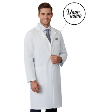 Free Embroidery Labcoat HQ 38" iPad Pocket Men's Lab Coat