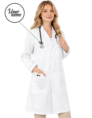 Free Embroidery Labcoat HQ Unisex Cotton Premium White Lab Coat