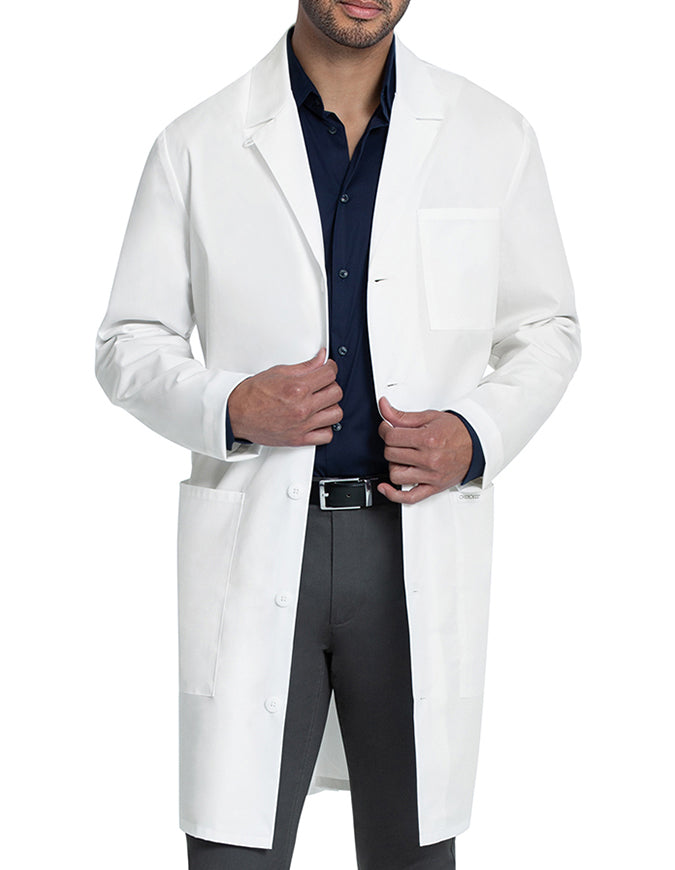 ジャケット・アウター SHAREEF COTTON PIQUE LABORATORY COAT estatec-esm-x11y-polycotton-