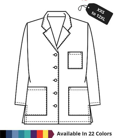 Shop Made To Order Women's 32 Inch Three Pocket Lab Coat
